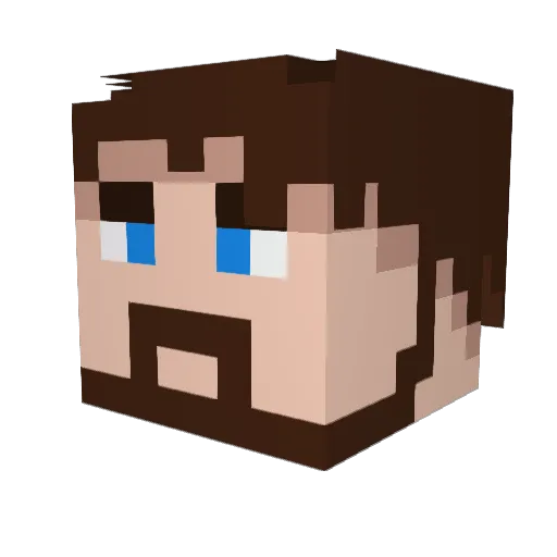 OaSix_AS Minecraft avatar head, 3D render