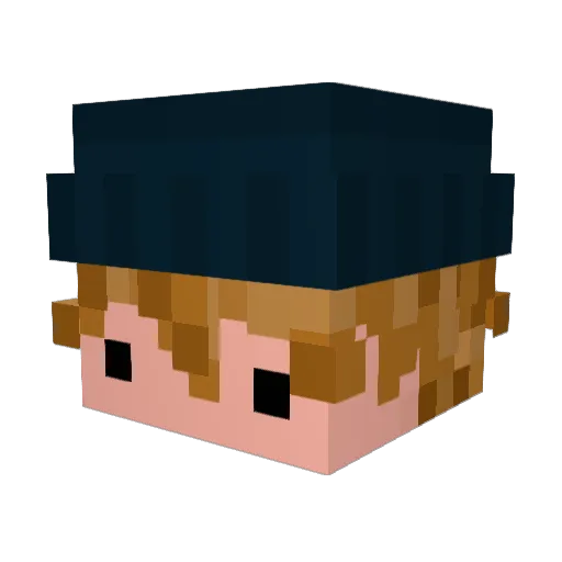 Oachkotzlschwoaf Minecraft avatar head, 3D render