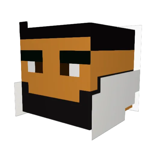 OachmedAlt1 Minecraft avatar head, 3D render