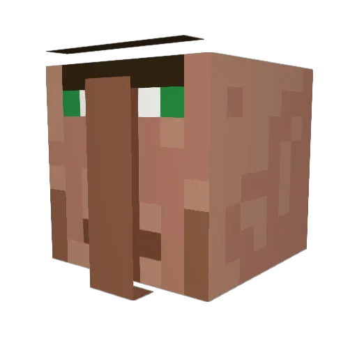 OafishB Minecraft avatar head, 3D render