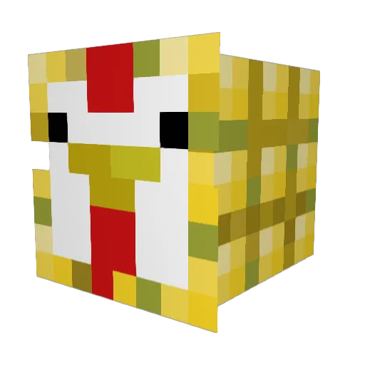 Oagleee Minecraft avatar head, 3D render