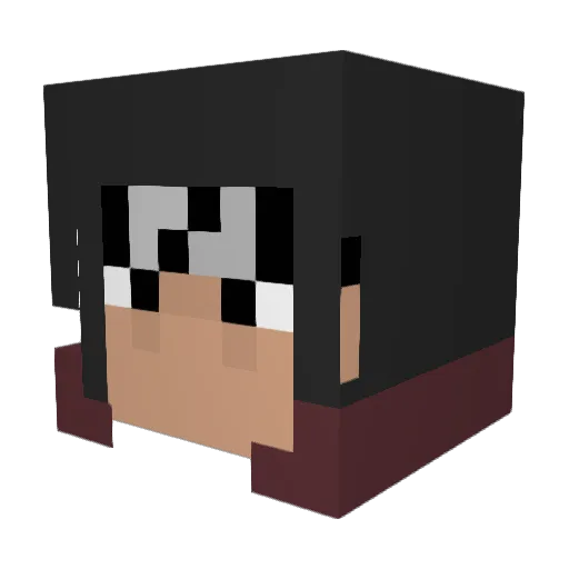 OakCreator Minecraft avatar head, 3D render