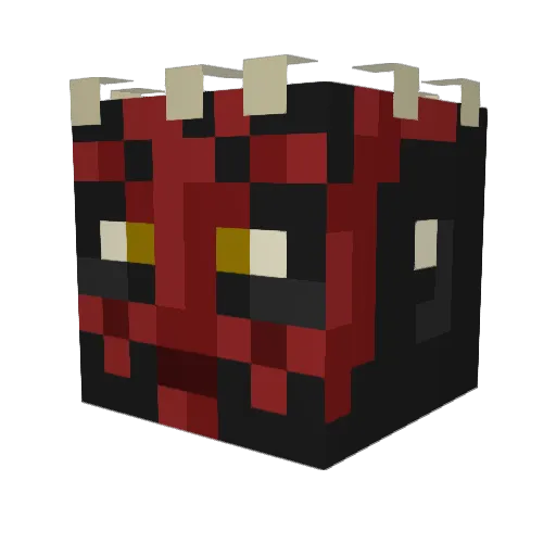 OakLod Minecraft avatar head, 3D render