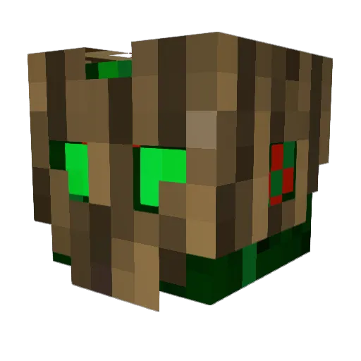 Oakbakk Minecraft avatar head, 3D render