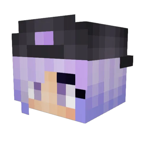 Oaklex Minecraft avatar head, 3D render