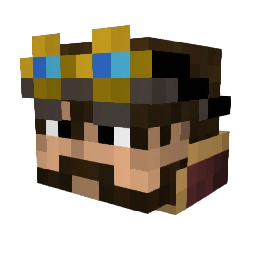 Oaklord Minecraft avatar head, 3D render