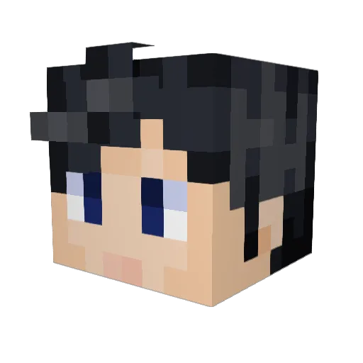 OakloreLogic Minecraft avatar head, 3D render