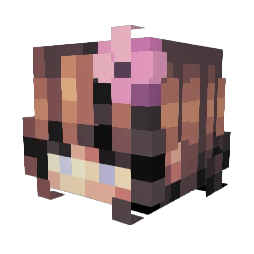 Oaklynn Minecraft avatar head, 3D render