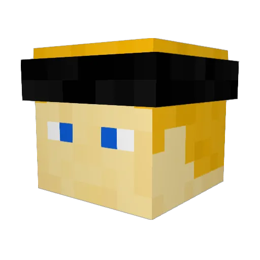 Oakman978 Minecraft avatar head, 3D render