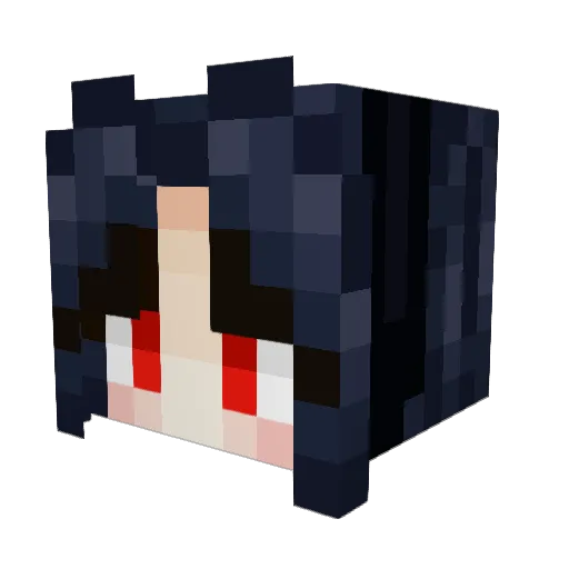 Oarboar Minecraft avatar head, 3D render