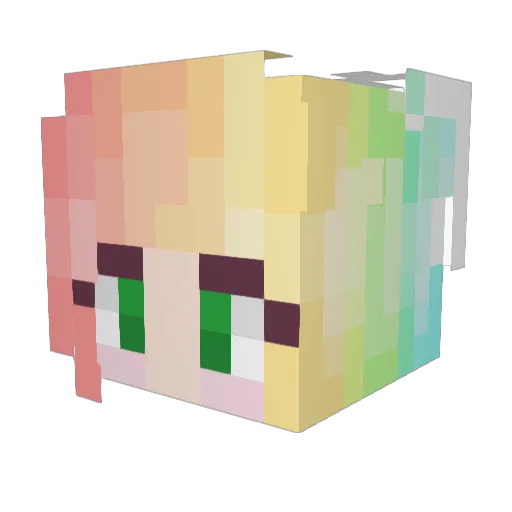 OasisH3art Minecraft avatar head, 3D render