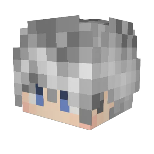 Oasishead Minecraft avatar head, 3D render