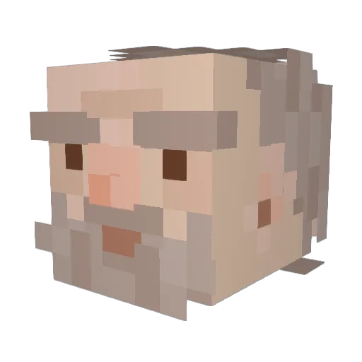 OatIeaf Minecraft avatar head, 3D render
