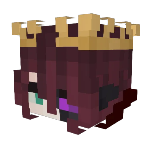 Oathkeeper_04 Minecraft avatar head, 3D render