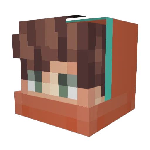 Oathkeepers Minecraft avatar head, 3D render