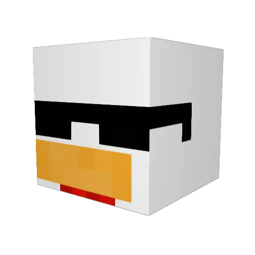 Oatmealcereal Minecraft avatar head, 3D render
