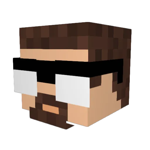 OatsEye Minecraft avatar head, 3D render