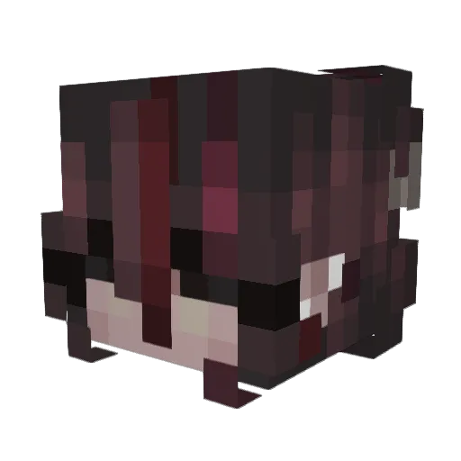 Oatwy Minecraft avatar head, 3D render