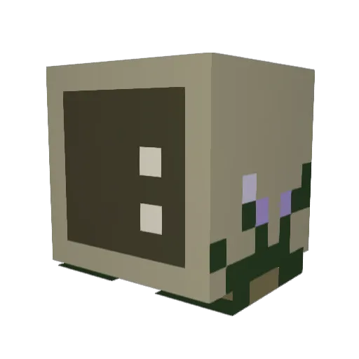 Obagus Minecraft avatar head, 3D render