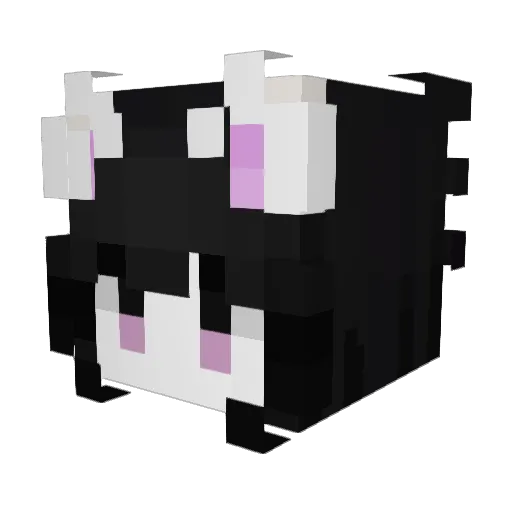 Obake_zzz Minecraft avatar head, 3D render