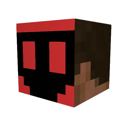 Obama8MYFries Minecraft avatar head, 3D render