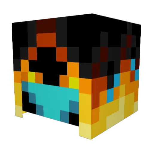 Obamalovesyou Minecraft avatar head, 3D render