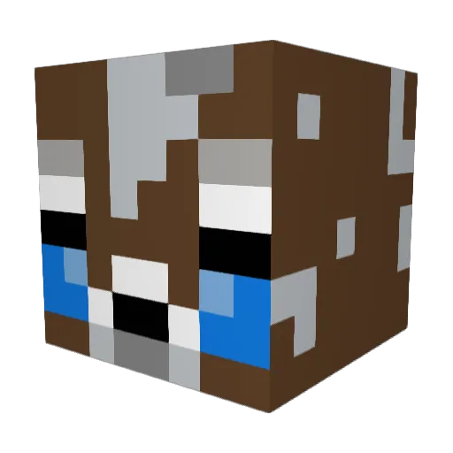 ObamnaCheeks Minecraft avatar head, 3D render