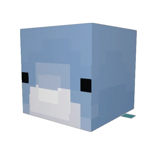 Obbaluga Minecraft avatar head, 3D render