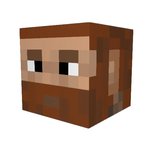 Obbe Minecraft avatar head, 3D render