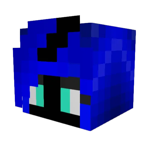 Obbersmoop Minecraft avatar head, 3D render