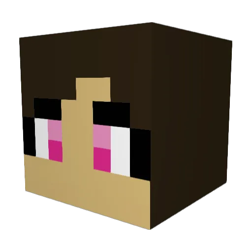ObbyWanKenobi Minecraft avatar head, 3D render