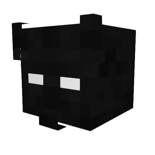 Obbyy Minecraft avatar head, 3D render