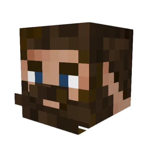 Obeast505 Minecraft avatar head, 3D render