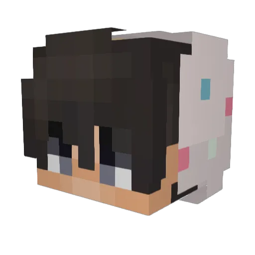 ObedMz Minecraft avatar head, 3D render