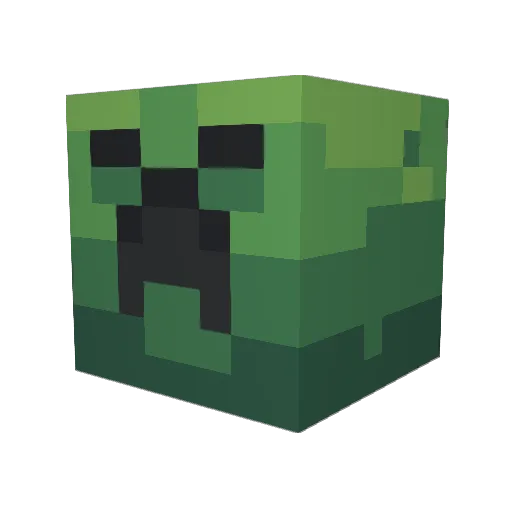 Obeiwm Minecraft avatar head, 3D render