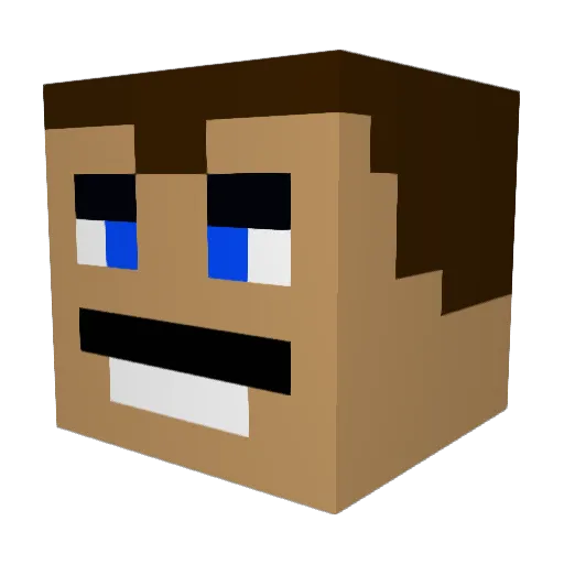 Obeliscadri Minecraft avatar head, 3D render