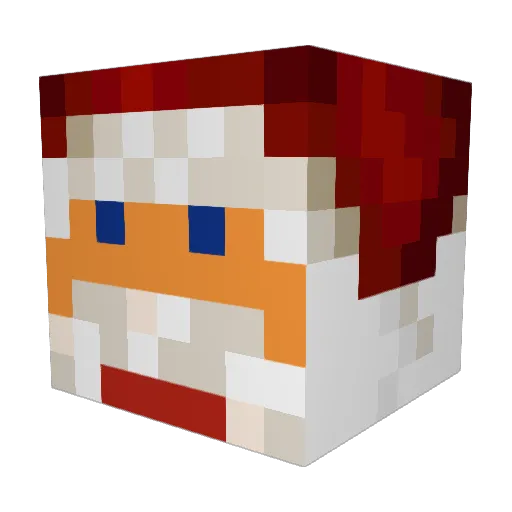 ObelixderHirte Minecraft avatar head, 3D render