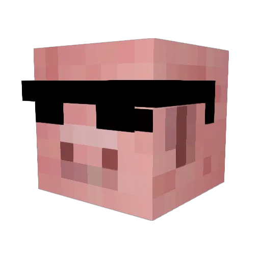 Obeon Minecraft avatar head, 3D render