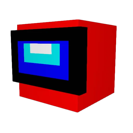 OberZine Minecraft avatar head, 3D render