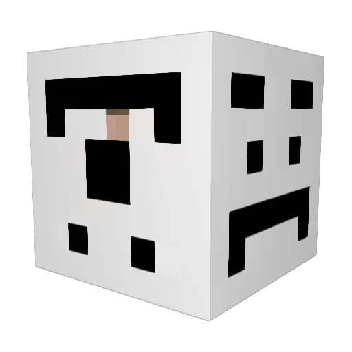 Oberochse Minecraft avatar head, 3D render