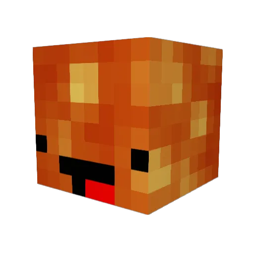 OberonPrime Minecraft avatar head, 3D render