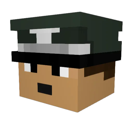 Oberst_Schmidt Minecraft avatar head, 3D render