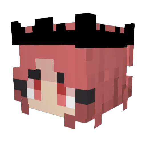 Obertka_Games Minecraft avatar head, 3D render