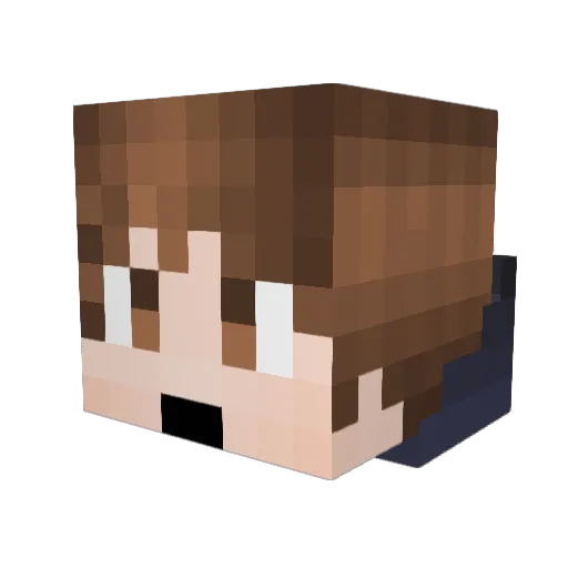 Oberweser Minecraft avatar head, 3D render