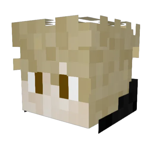 Oberx_ Minecraft avatar head, 3D render