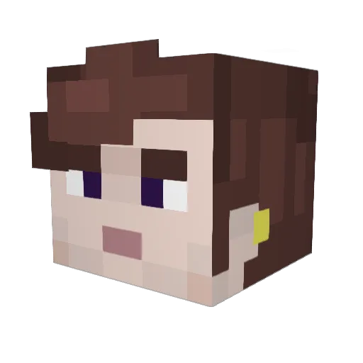 ObeseAvocado945 Minecraft avatar head, 3D render