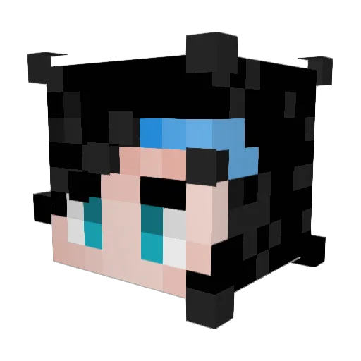 ObeseCow03 Minecraft avatar head, 3D render