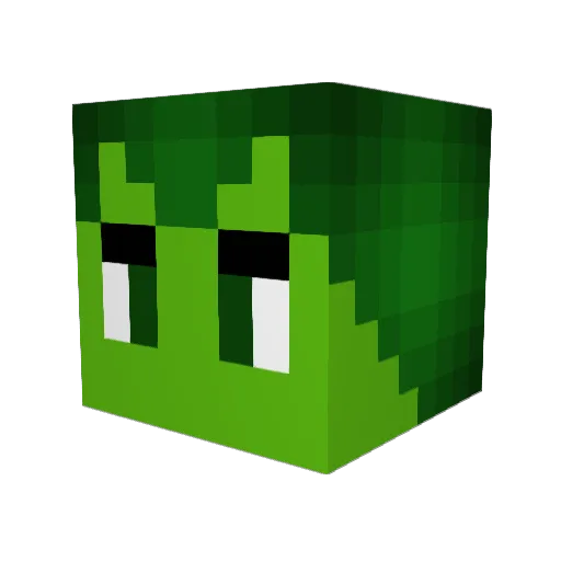 ObeseOonicorn Minecraft avatar head, 3D render