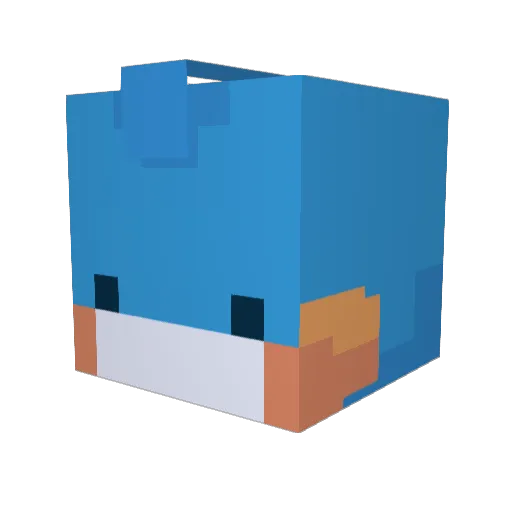 Obese_Geese Minecraft avatar head, 3D render