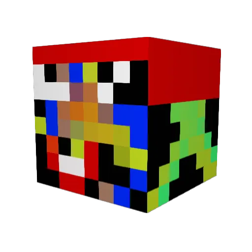 ObesidadeGames Minecraft avatar head, 3D render